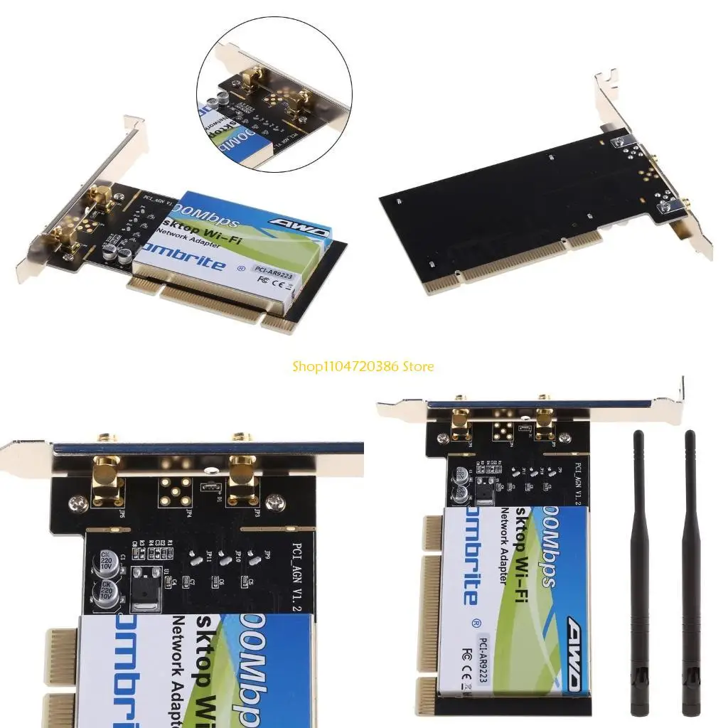 

Сетевая карта K0EA PCI, встроенная в компьютер AR9223 PCI 300M 802.11b/g/n, беспроводная Wi-Fi карта для настольного ноутбука, 6