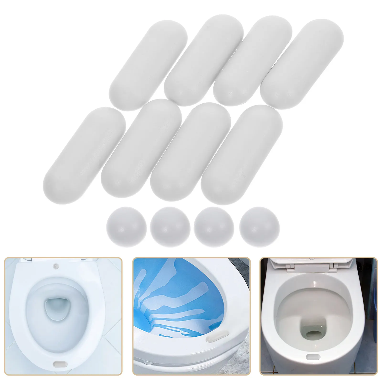 

12Pcs Toilet Seat Bumper Pads Set Universal Rubber Bumpers for Toilet Lid Quiet Closure Stabilizer Cushion Protector Replacement