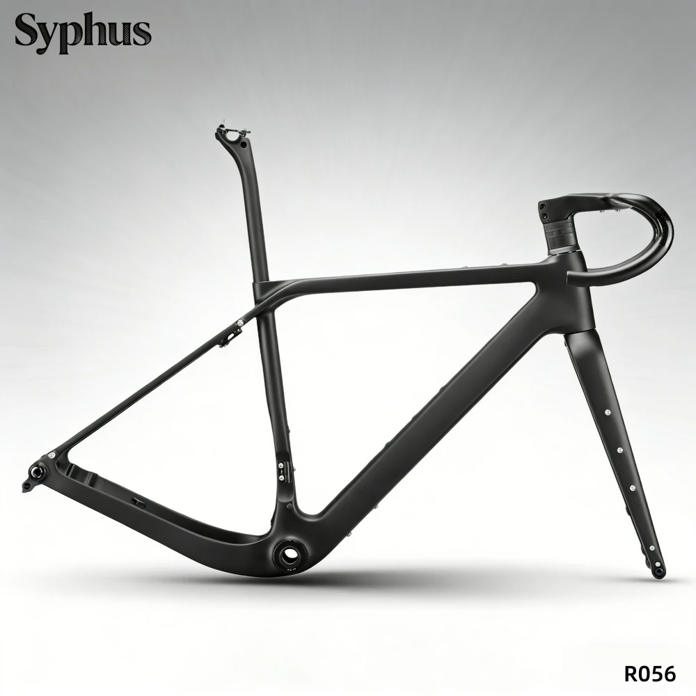 

Syphus Carbon Gravel Bike Frame 700C Disc Brake Gravel Frame T47 Cyclocross Road Bicycle Frameset Gravel Frame