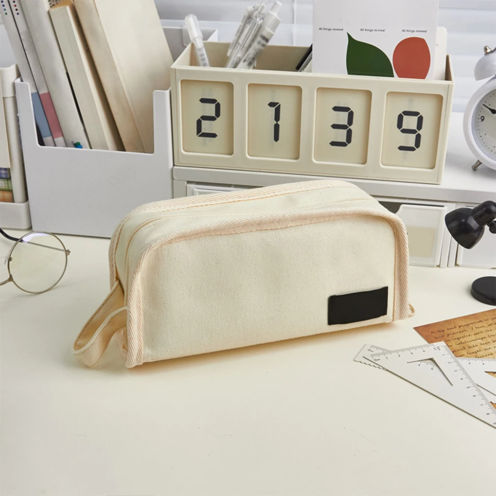 

Durable Pencil Case With Multiple Layers Safe 60 Pens Capacity Scratch-proof Cloth Color Pencil