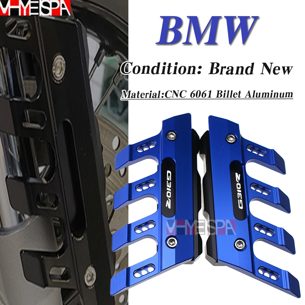 

Laser logo For BMW G310R g310r Motorcycle CNC Aluminum Mudguard Side Protection Block Front Brake Disc Caliper Protector Cover