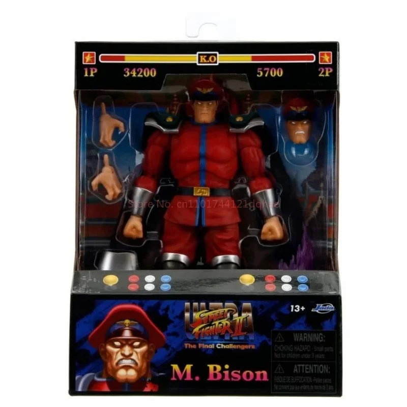 Nowość w magazynie Jada Toys Blanka Sagat Vega Street Fighter Wave 4 Anime Action Figure Collection Model Toy Customized Birthday Gift