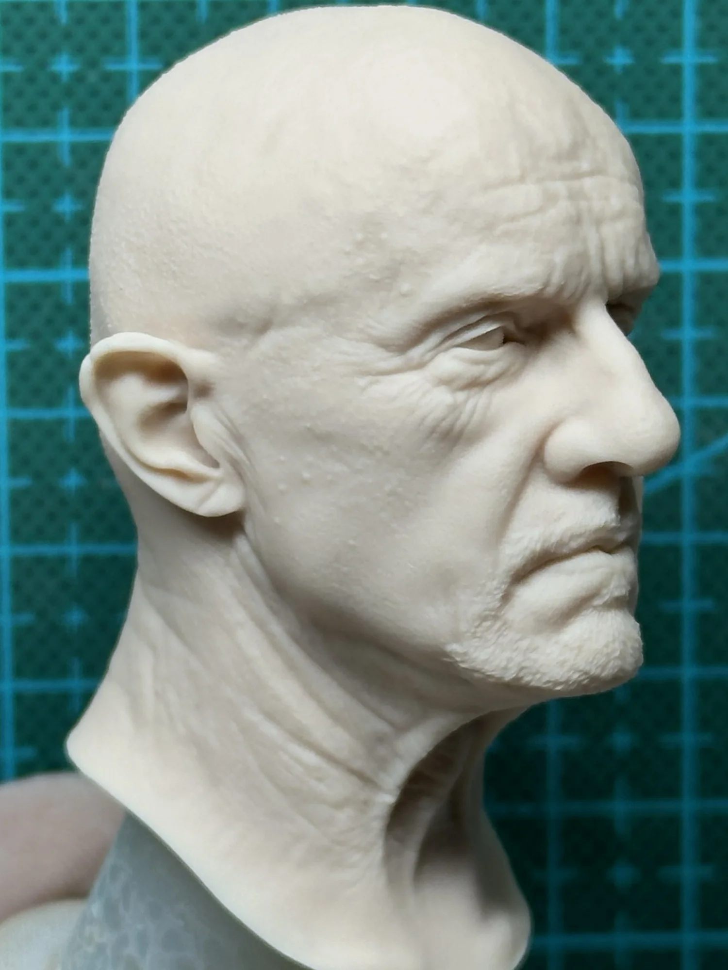 1/6 non verniciato Oldman Mike Head Carving Model Toys Fit 12 pollici Action Figure