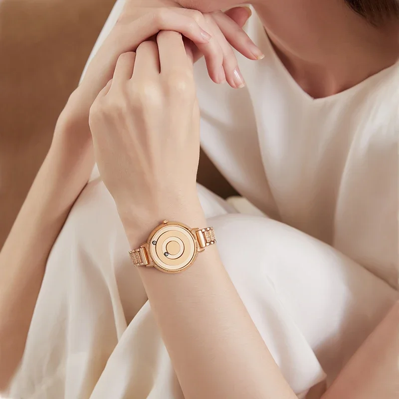 EUTOUR New Quartz Watch Limited Edition Luxury Homemade Jewellery Crystal Set Ladies Unisex Designer Stainless Steel Strap view 4