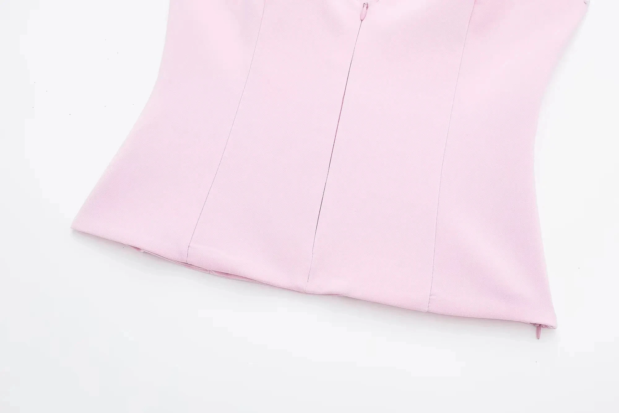 HH 2024 Frauen Sexy Rosa Camis Top Shorts Set Sommer Mode Neckholder Rückenfreies Top + Süße Rosa Kurze Hose dame Anzug – Detail 7