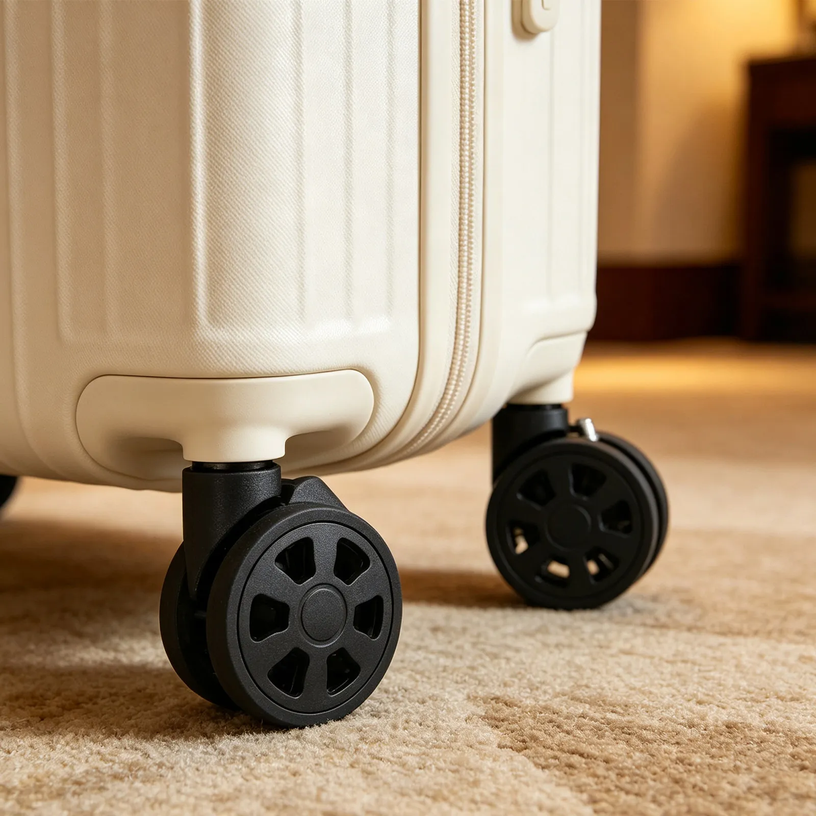2Pcs Luggage Wheel Replacement Set Ultra Quiet 360-Degree Swivel Smooth Glide Suitcase Casters Silent Wheels for Travel Bags