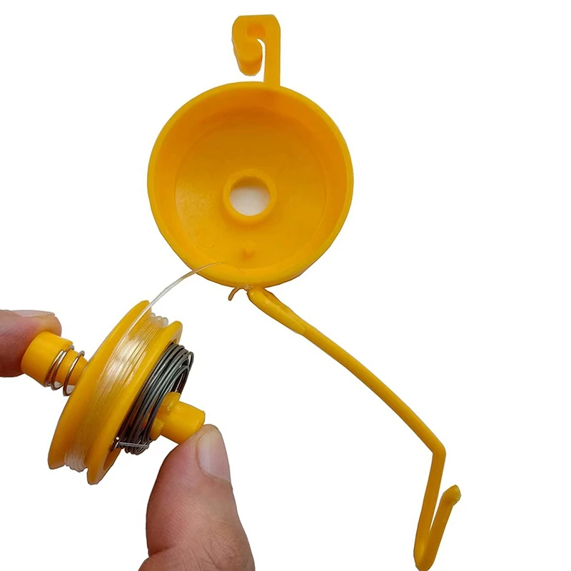 Hooks Plant Yoyo Grow Hanger with Stopper, Adjustable Indoor Plant Support Yo Yo (Pack of 15)