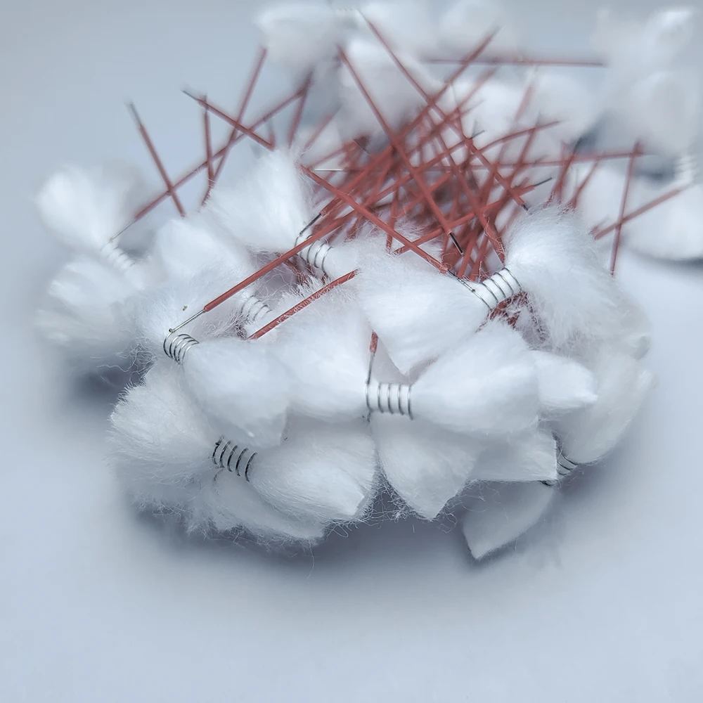 30pcs NR-R-NR Fio Ni80 1.8ohm34AWG 5R ID2.0mm com fio de algodão de qualidade premium