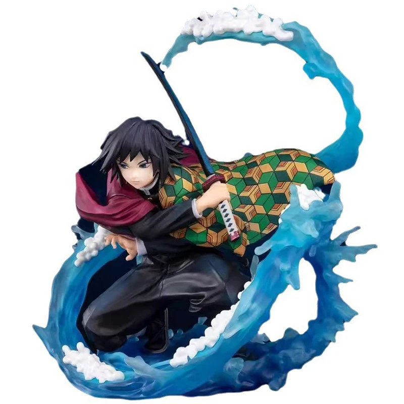 

Kimetsu No Yaiba Tomioka Giyuu Game Statue Home Bedroom Decor Anime Demon Slayer Sculpture Collectible Mode Toys Doll Figure
