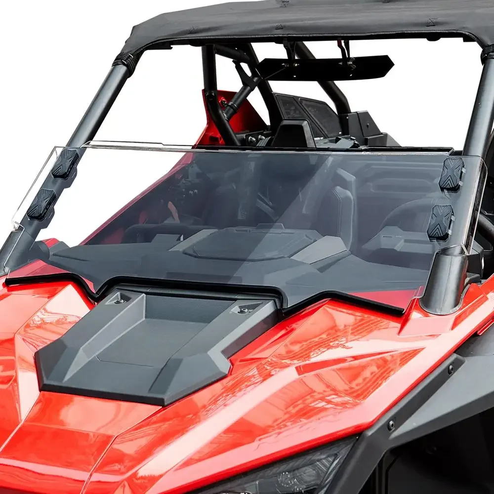 UTV Front Half Windshield Compatible with Polaris RZR PRO XP/ XP4 PRO R / R 4 Turbo R/R4 2020 2021 2022 2023 PC Clear Windscreen