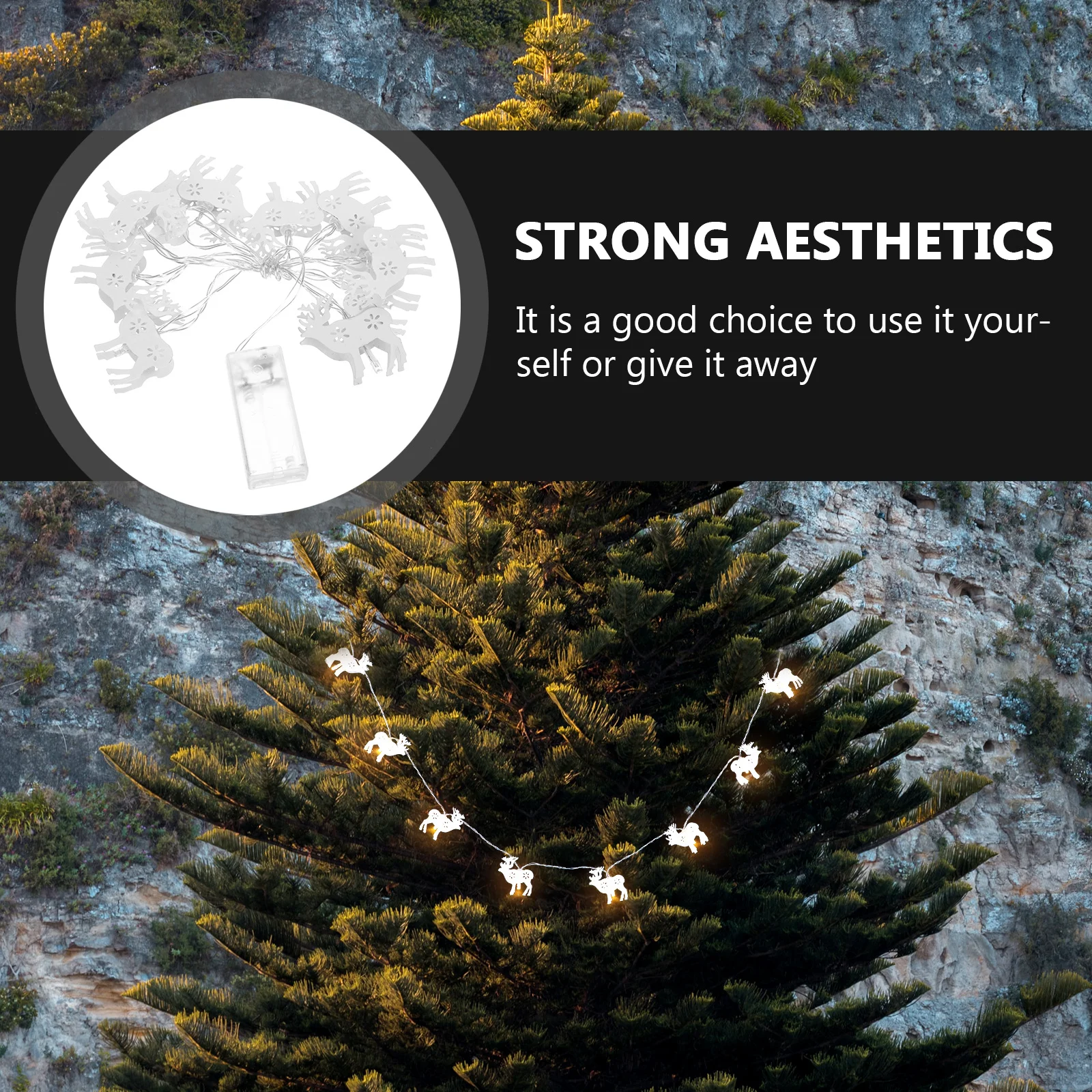 1 قطعة إِلْكَة عيد الميلاد LED سلسلة ضوء ديكور الأيائل مصباح عيد الميلاد مهرجان عيد الميلاد ضوء مهرجان مصباح المشهد ديكور عيد الميلاد الديكور #2