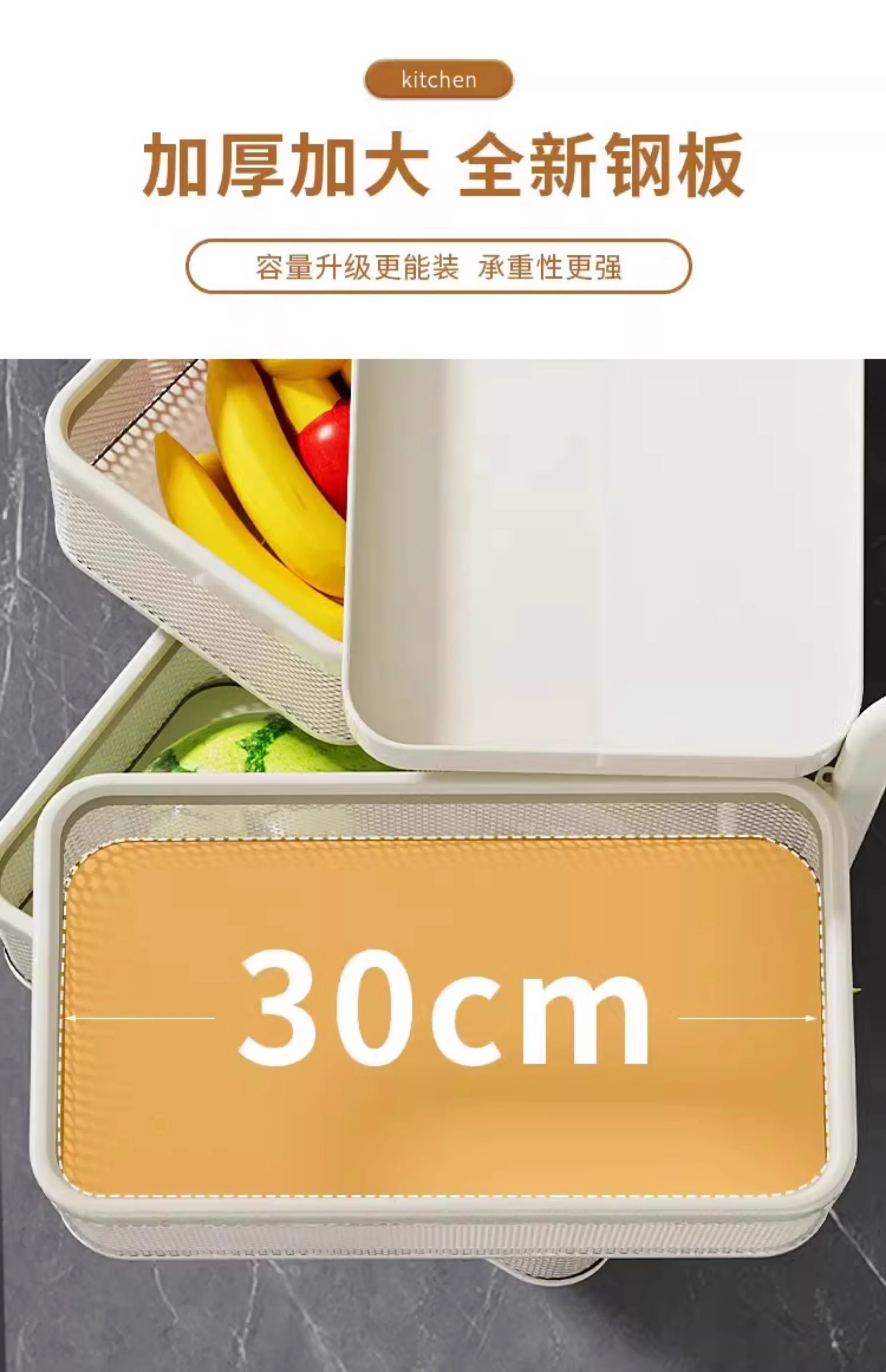 Carrito Bookshelf Mobile Kitchen Trolley Organizer with Wheels Gap Mobile Bookshelf Trolley Household Storage Rack 트롤리 수납선반