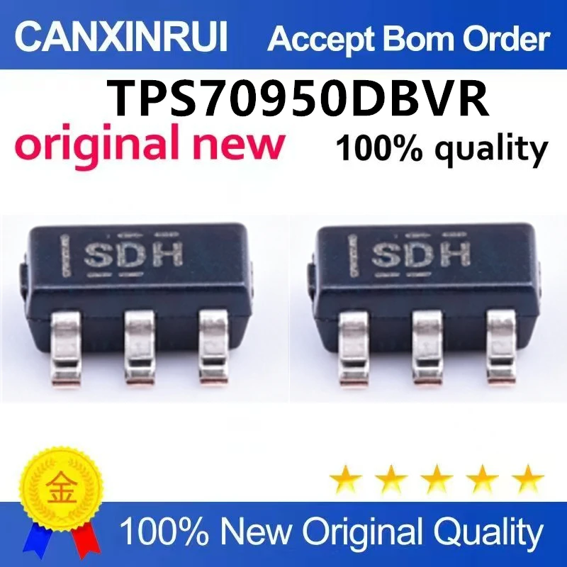 （5pcs-10pcs）Brand new original TPS70950DBVR SOT-23-5 low voltage drop regulator (LDO) chip