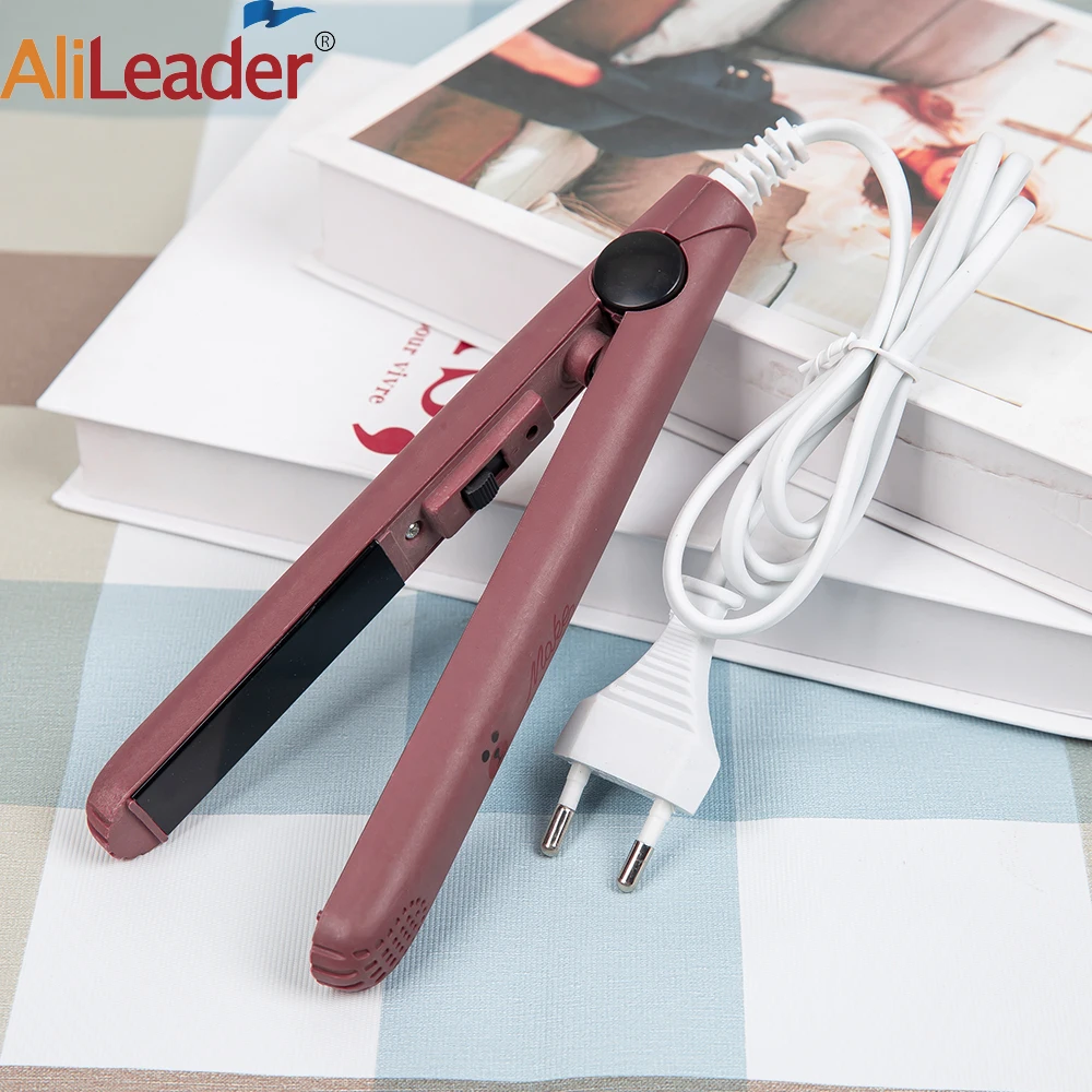 AliLeader Curling Iron Mini Hair Straightener For Girls Warmed Up Quickly Hair Iron Curler Straight Hair Flat Iron Styling Tools