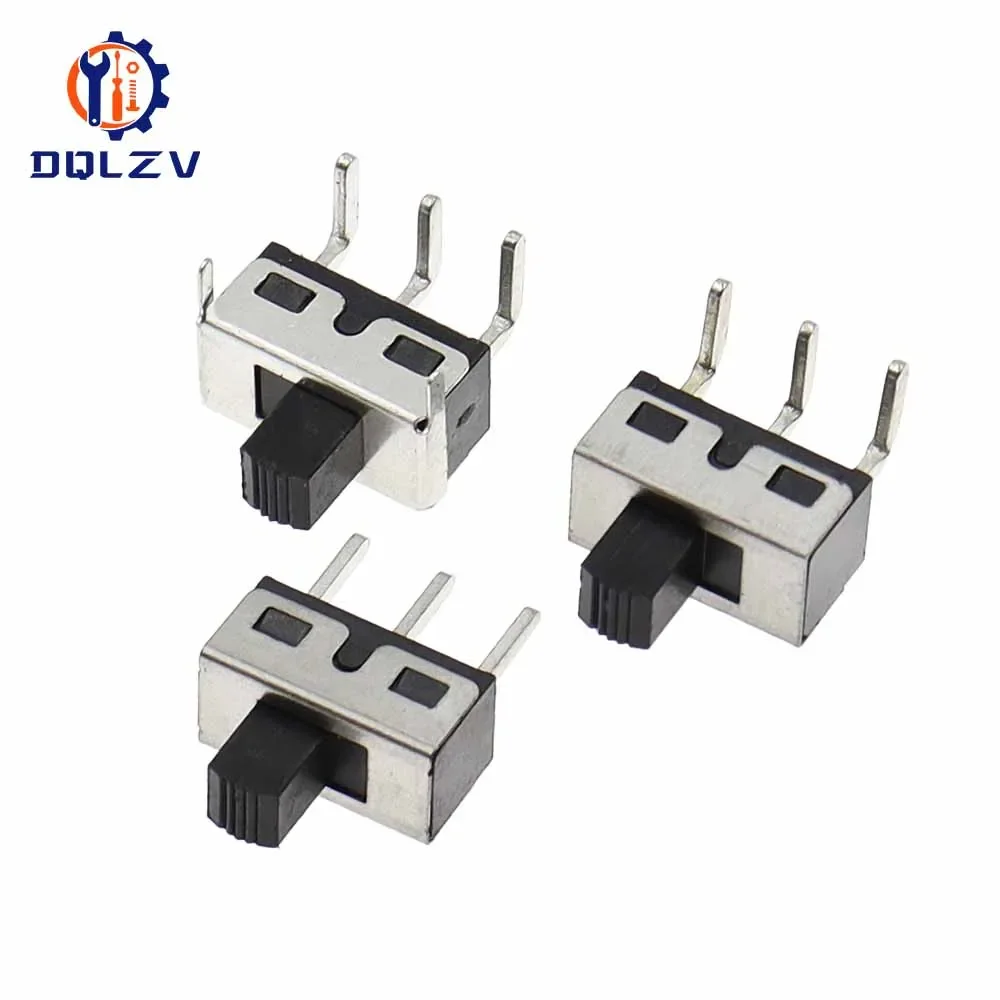 SS12D10 SS12D06 Toggle Switch Straight / Right Angle 3 Pin 1P2T Handle High Slide Toggle Switches