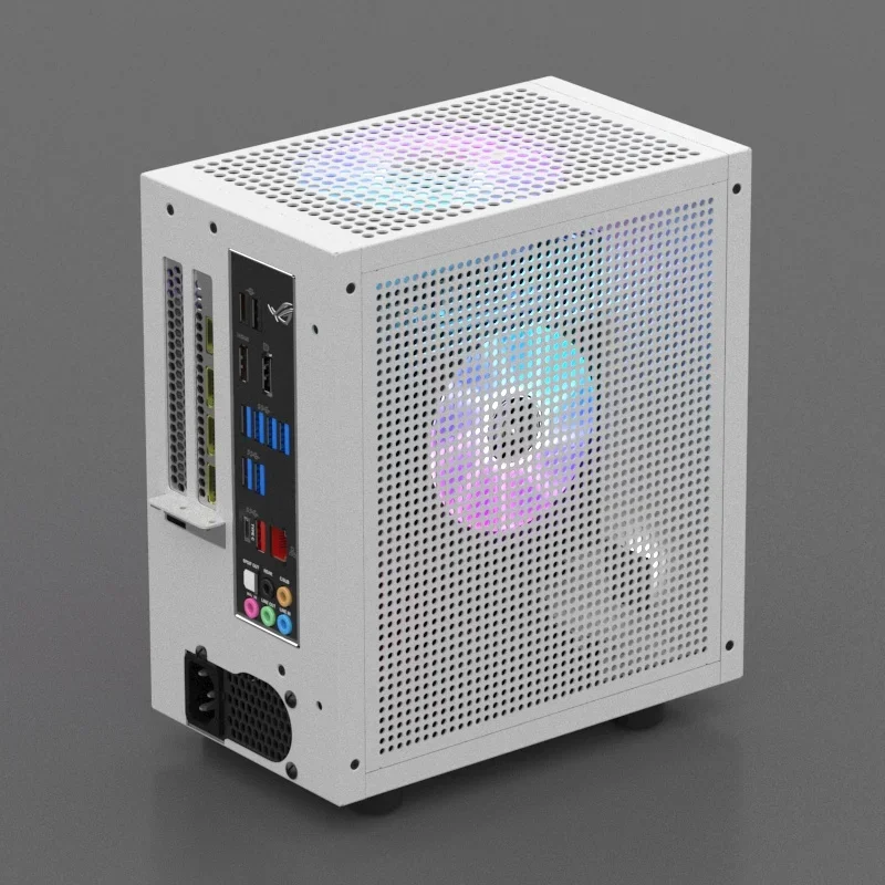 GEEEK M21 M31 Itx Chassis 120 بطاقة رسومات مبردة وشبه عالية، مصدر طاقة صغير 1U