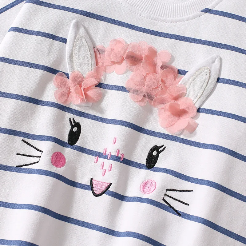 

Autumn Cute Girls' Outfit Patch Embroidery Fashion Children's Set Girls' Two-Piece Set