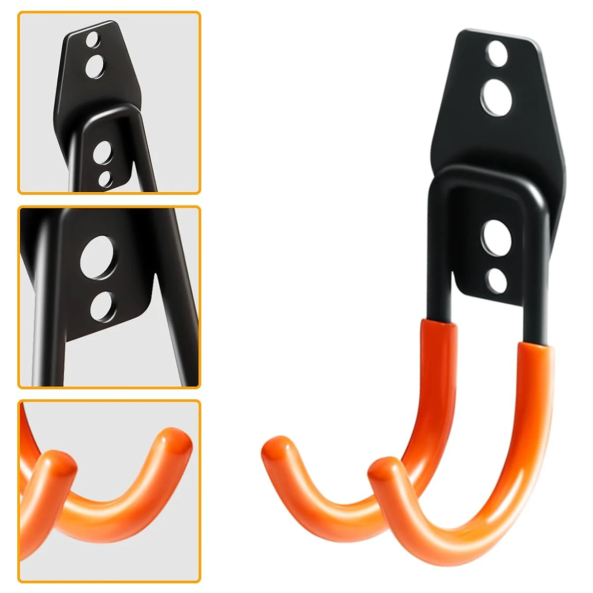 Heavy Duty Garage Storage Hooks Wall Mounted Steel Utility Hooks For Bikes Ladders Garden Tools Garage Organizer