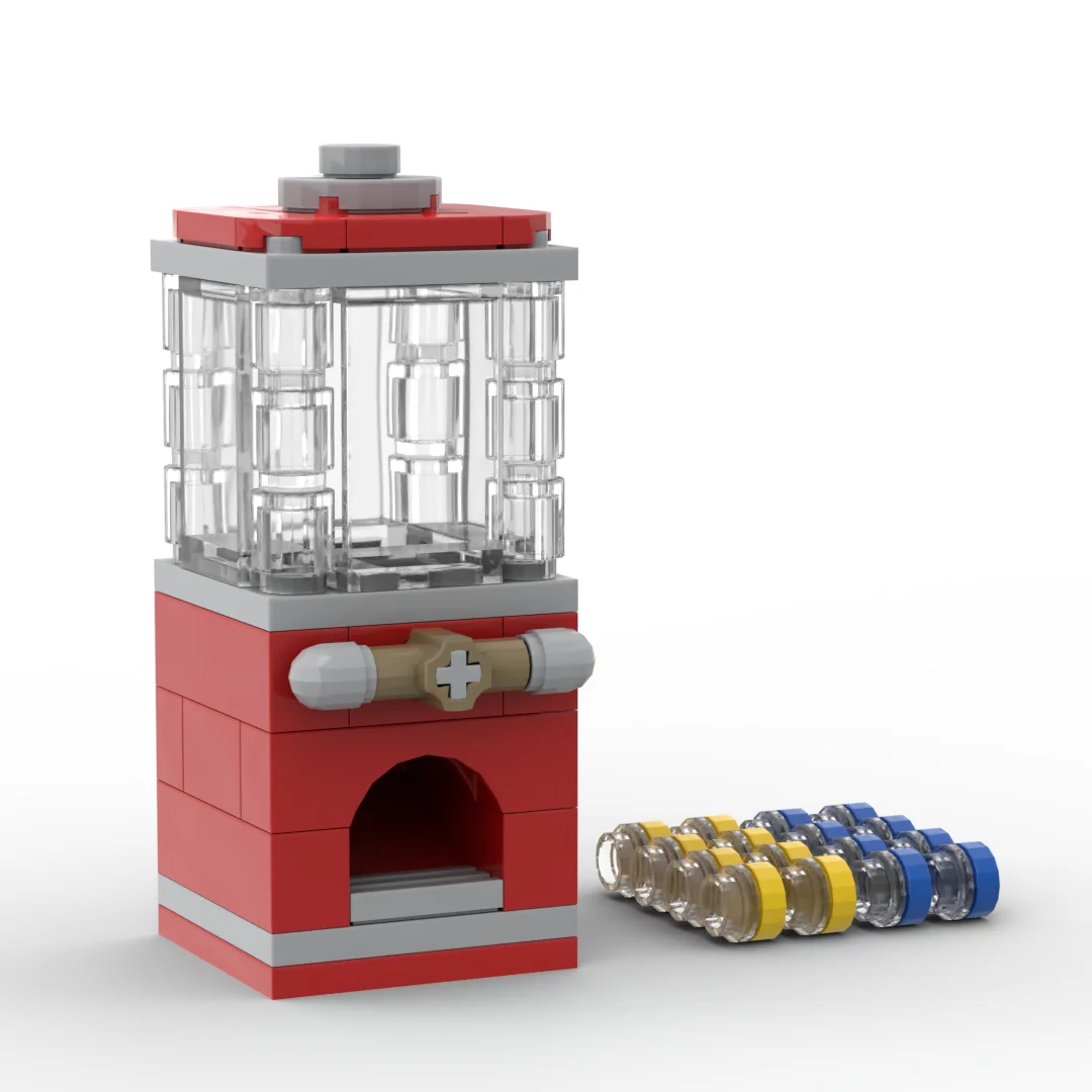 Blocos de Montar Criativos: Cenários de Jogos Retrô, Máquina de Venda de Rua, Máquina de Venda Automática, Decoração, DIY, Blocos de Construção, Brinquedos Educativos Infantis