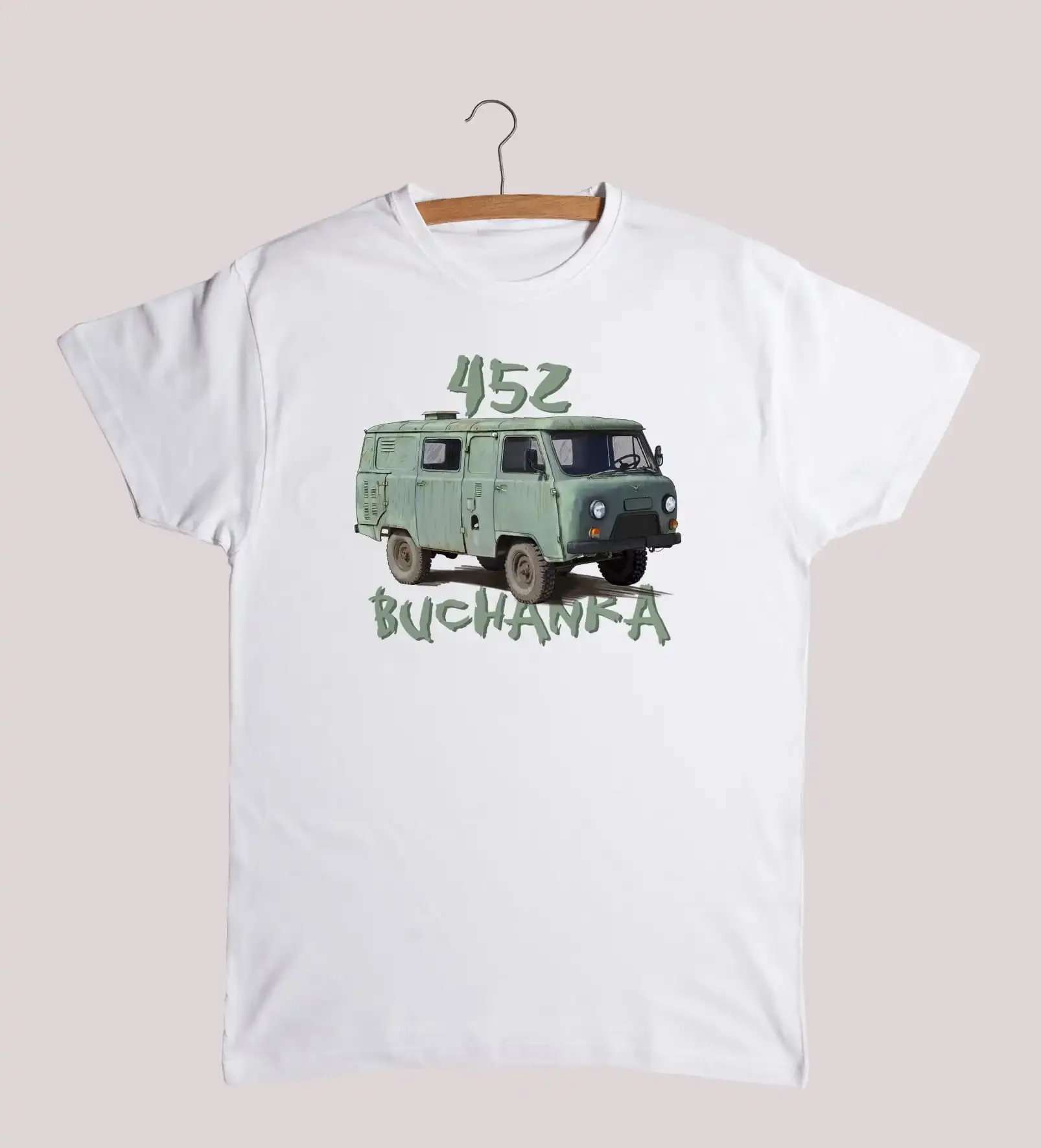 Summer Cotton Short Sleeve O-Neck Mens T Shirt New S-5XL Russian UAZ-452 Buchanka Wheeled Multipurpose Vehicle T-Shirt.