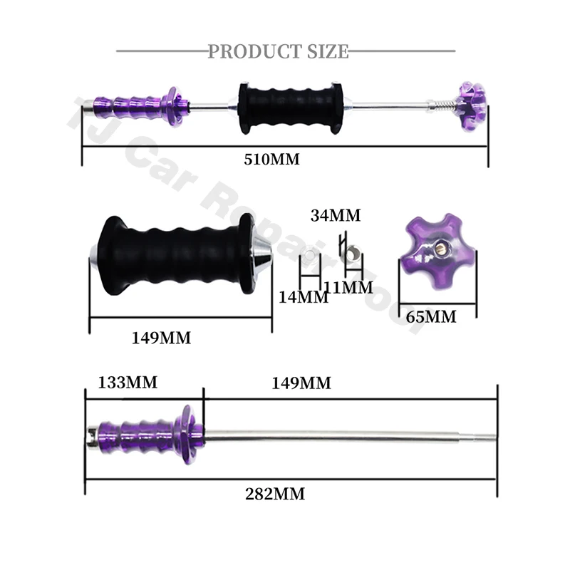 Automotive Sheet Metal Depression Repair Without Sheet Metal Spray Painting Depression Repair PC Puller Detachable Hammer Adjust