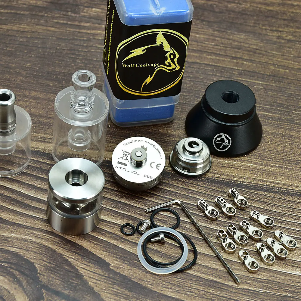 Wolfcoolvape-Dvarw MTL CL Rta AFC 22 atomizer tank for coils & atomizers - gallery image 2
