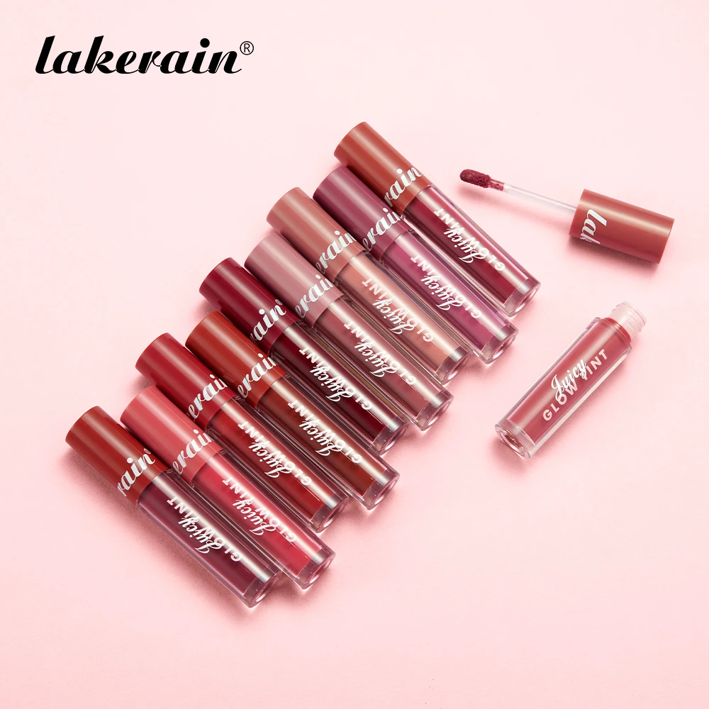 ลิปกลอส Lakerain 10 สี เนื้อกระจก เงางาม ฉ่ำวาว เนียนนุ่ม เบาสบาย ชุ่มชื้นยาวนาน