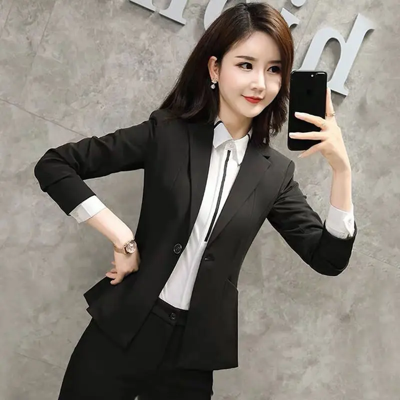 2023 New Business Suit Suit Female Work Clothes Fashion Tailored Suit Formal Wear Women\'s Spring and Summer Interview Temperamen