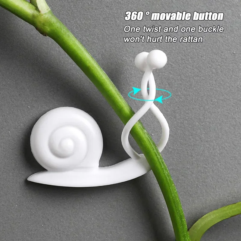 10 teile/satz Nette Schnecke Anlage Klettern Stehen Selbst-klebe Epipremnum Aureum Reben Unterstützt Garten Anlage Wand Befestigungs Clip