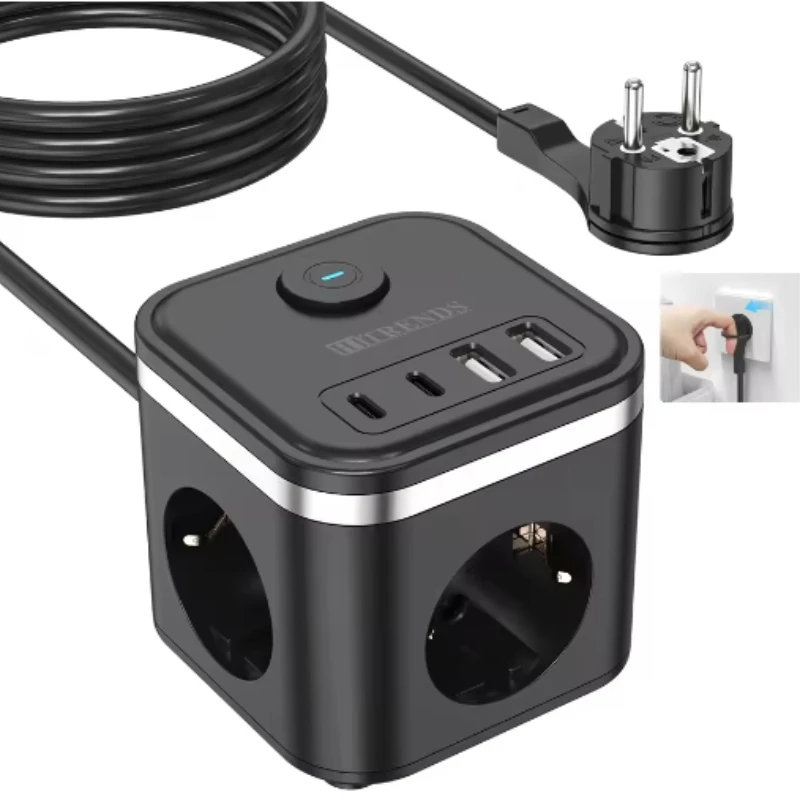 

Регуляторный USB-куб мощностью 3680 Вт, розетка с 3 отверстиями, куб для быстрой зарядки, куб с 3 отверстиями для быстрой зарядки