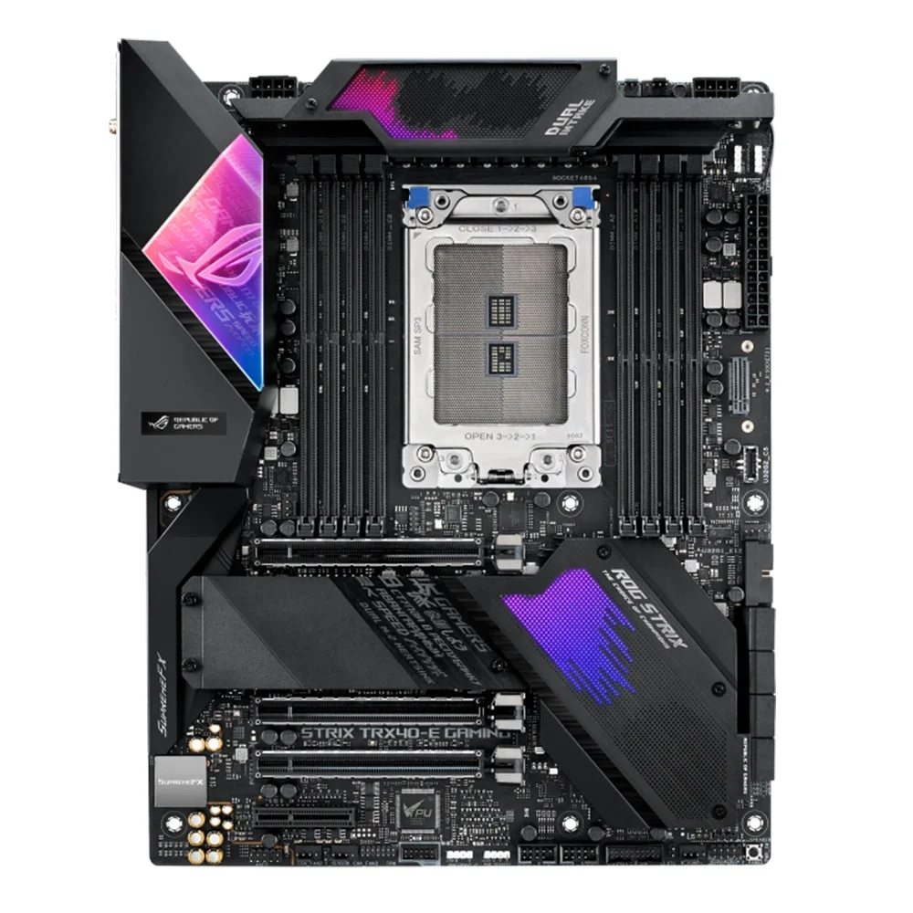 ASUS ROG Strix TRX40-E Gamingเมนบอร์ดสนับสนุนAMD TRX40 3960X 3970X 3990X CPU DDR4 256GB RAMหน่วยความจําNVME M.2 SATA PCIe 4.0