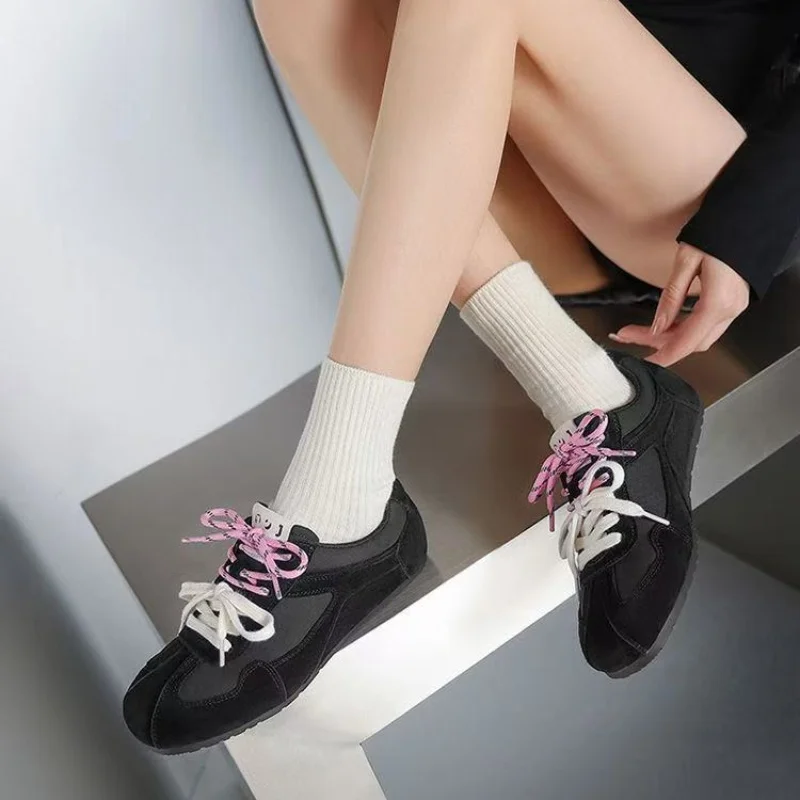4-teiliges Set Vintage DIY MIU Bunte Schnürsenkel für Low-Top Canvas Sneaker Sport Casual Leder MIU Schnürsenkel Dropshipping – Detail 7