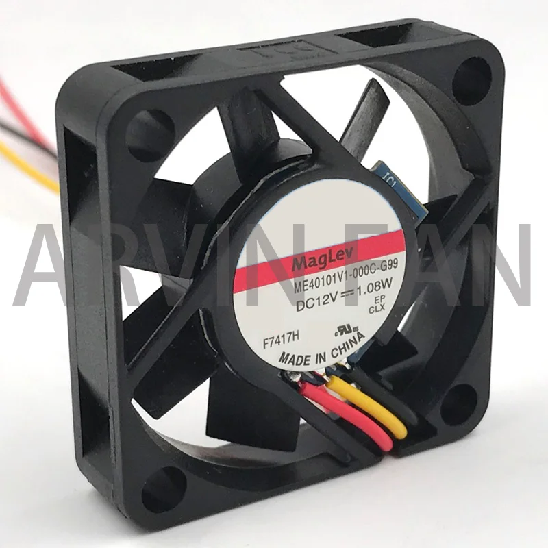 

ME40101V1-000C-G99 40*40*10mm 40mm DC 12V 90mA 1.08W 7000RPM 8.0CFM 32dB(A) Mini Cooling Fan