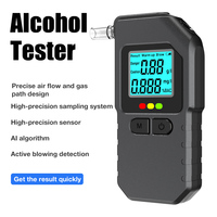 Digital Alcohol Tester Breathalyzer Professional-Grade Accuracy Portable Breath Alcohol Tester for Car Drunk Driving Test