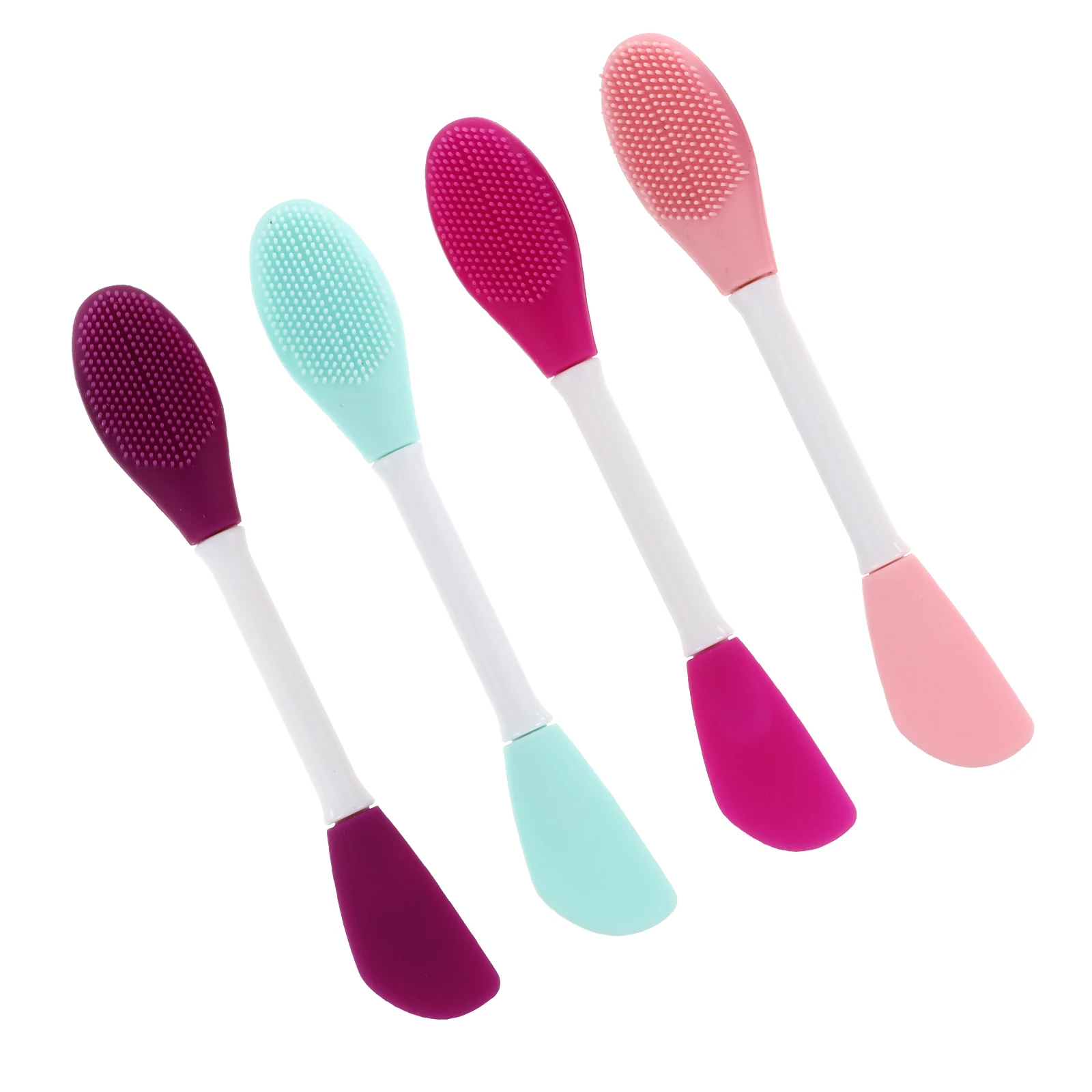 

4pcs Silicone Mask Brush Facial Tools Cream Applicator Face Cleansing Mud Masks Skincare Travel Easy Apply Safe Durable Portable