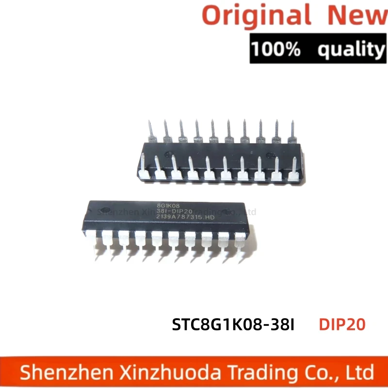5 pieces of STC8G1K08-38I-DIP20 direct insertion microcontroller chip STC8G1K08