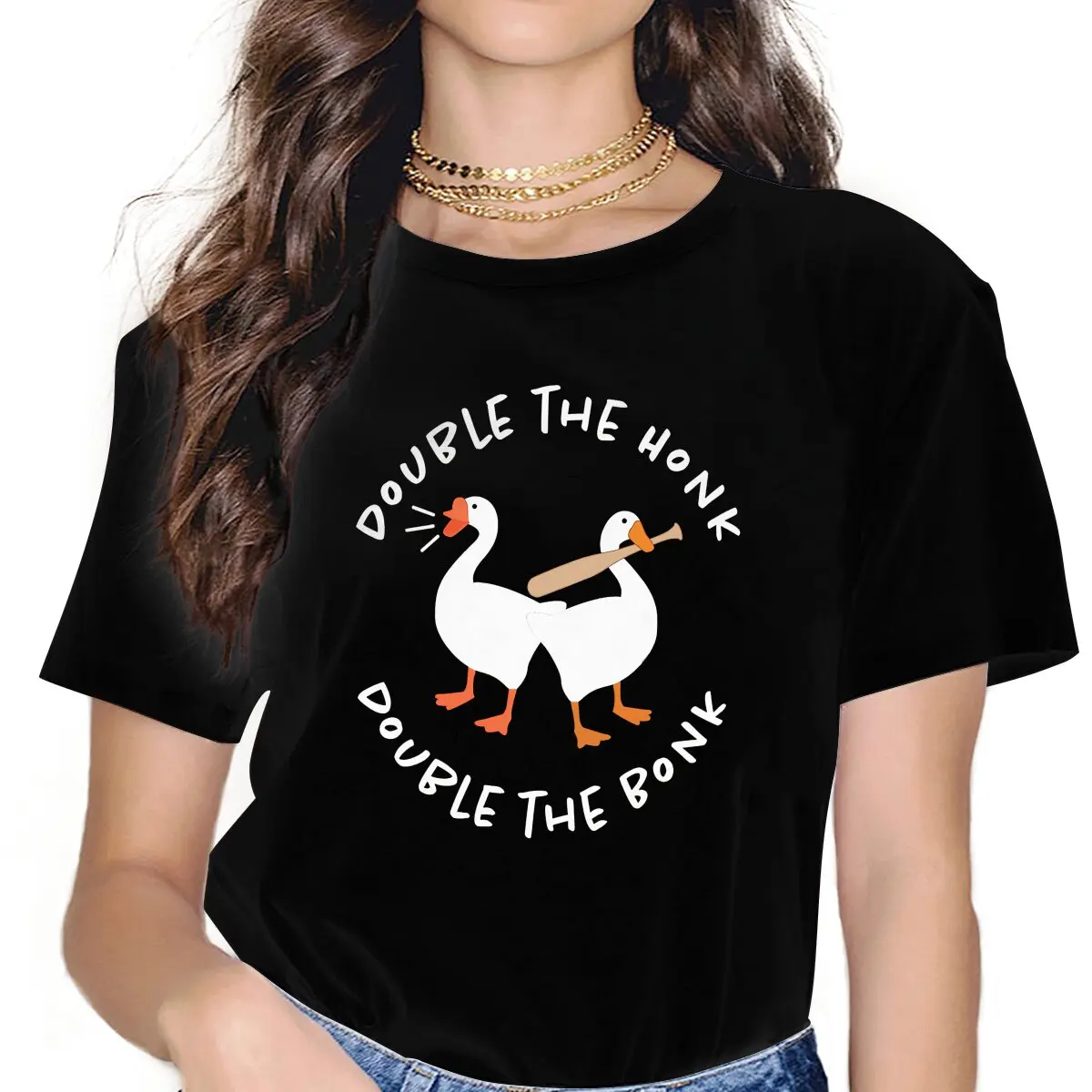 Women Two Player Untitled Goose Game T Shirt Untitled Goose Game Clothing Leisure Short Sleeve O Neck Tee Shirt