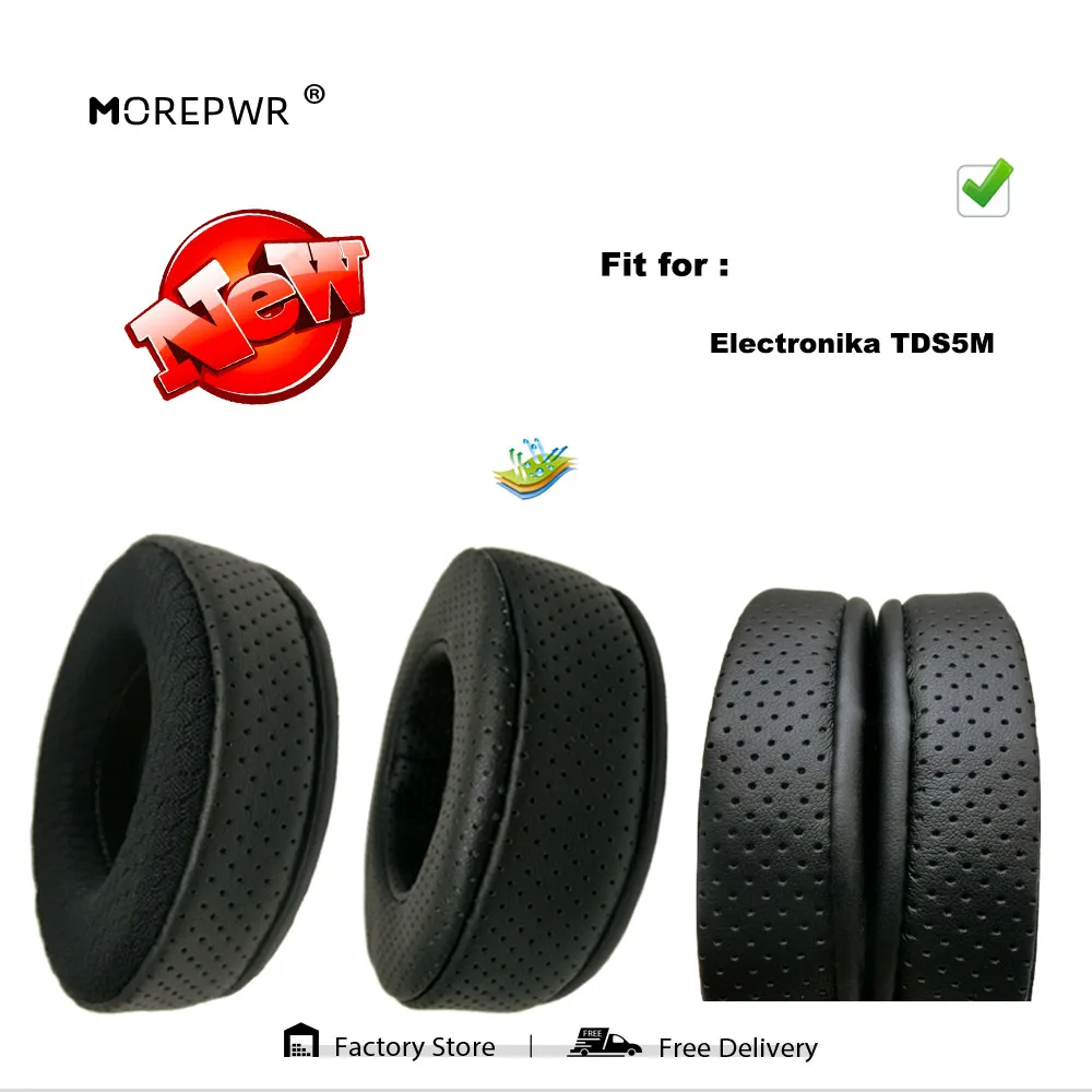 

Morepwr, новое обновление, сменные амбушюры для Electronika TDS5M, детали гарнитуры, кожаная подушка, бархатный чехол для наушников