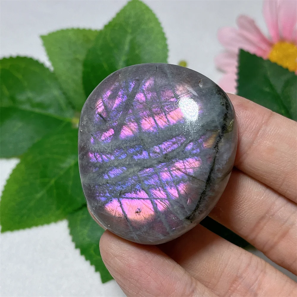 

Labradorite Palm Mini Rainbow Gift Pendant Natural Crystal Colour Carving Gift Stone Quartz Mineral Home Decoration Meditation