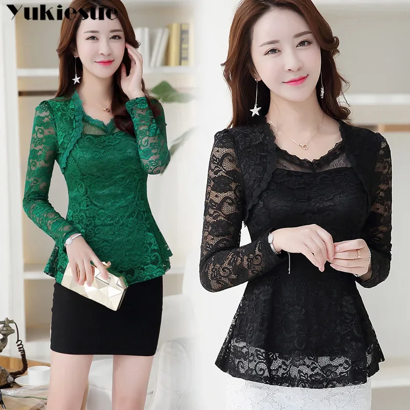 

2022 summer OL offical blouses women tops long sleeve lacle women blouse shirt blouses shirt women shirts blusas clothes