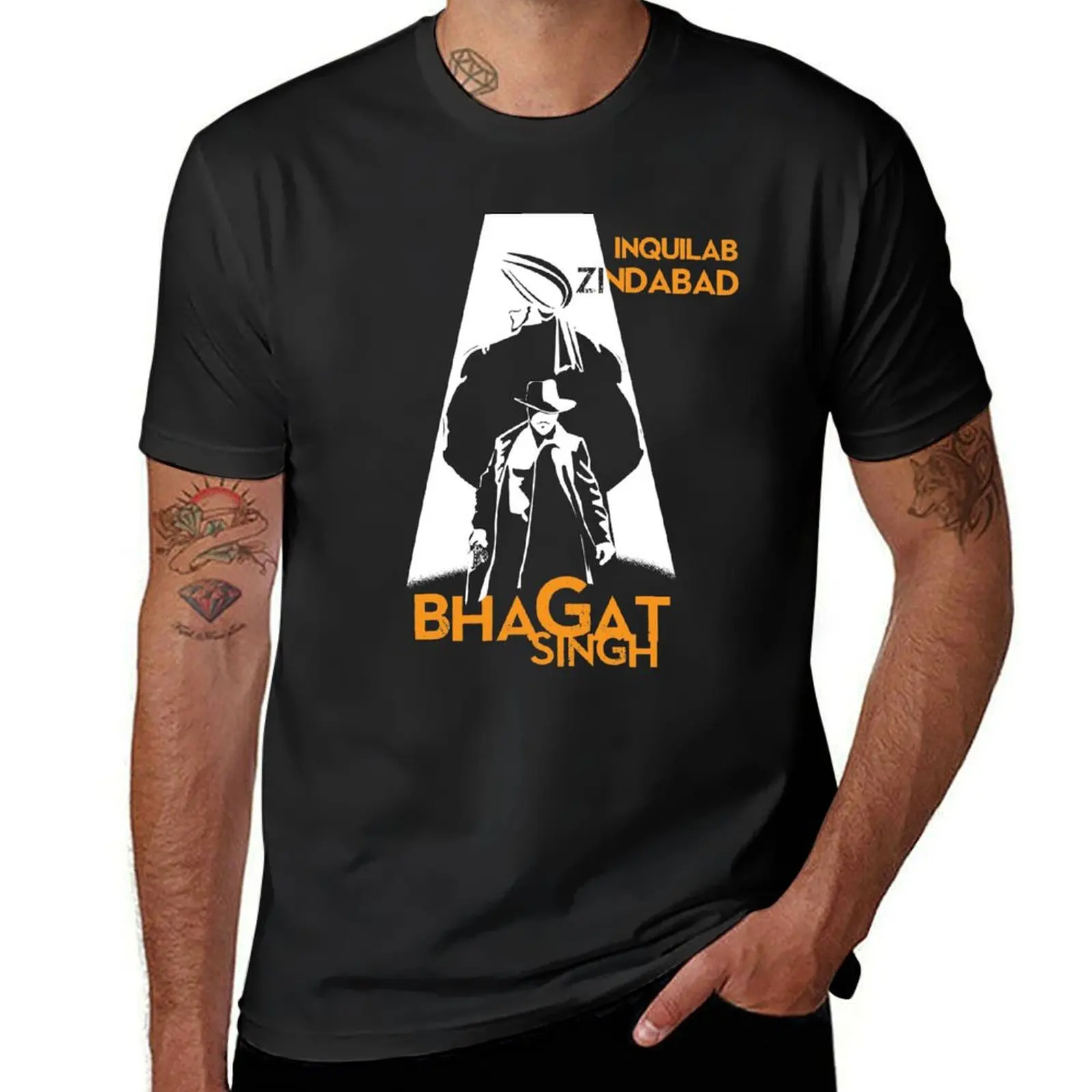 Bhagat singh ji T-Shirt sublime sports fans boys whites Men's t-shirt