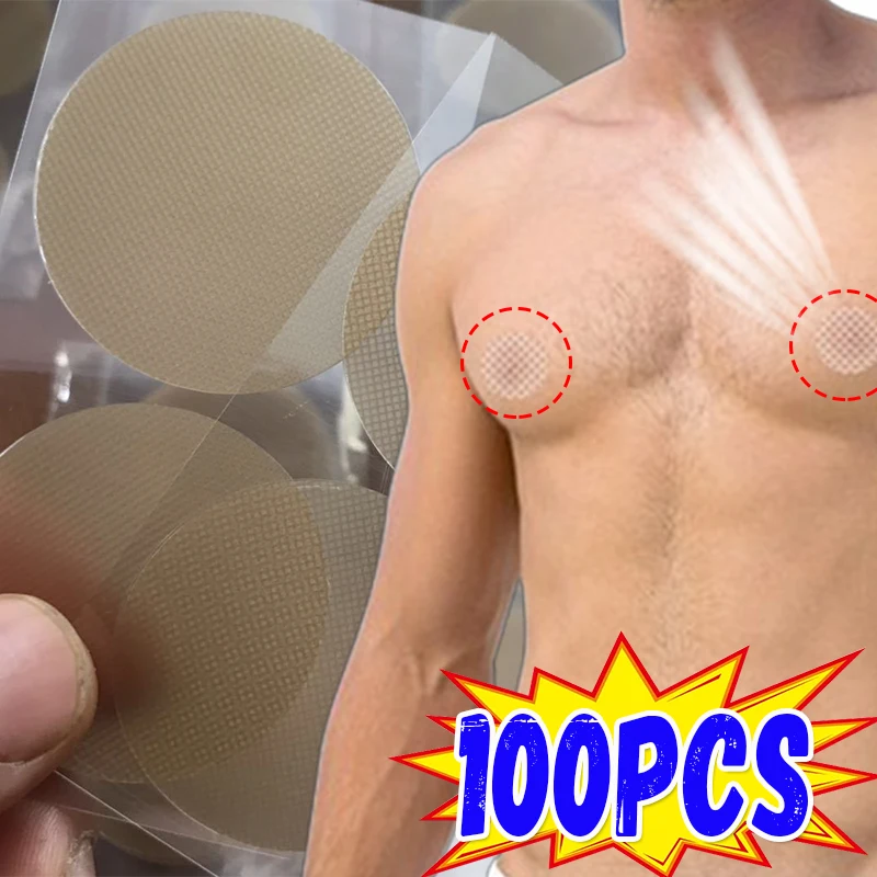 

100/2pcs New Men Nipple Cover Adhesive Stickers Bra Pad Breast Invisible Breast Lift Bra Running Protect Nipples Chest Stickers