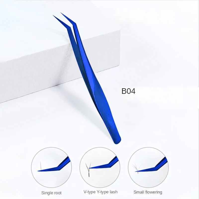 Volume Eyelashes Tweezers Stainless Steel superhard Tweezers High Precision Anti-static tweezers Eyelash Extensions custom logo