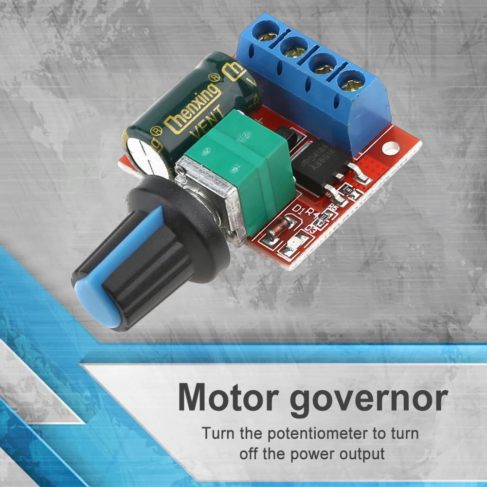 5A Motor PWM Speed Controller DC 4.5V-35V 90W PWM Adjustable Drive Module  Automatic Recovery Governor Switch