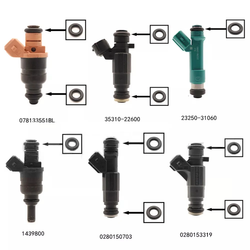 Уплотнительное кольцо топливной форсунки Уплотнительное кольцо топливной форсунки Прочность Простая установка Простая установка Высокая универсальность