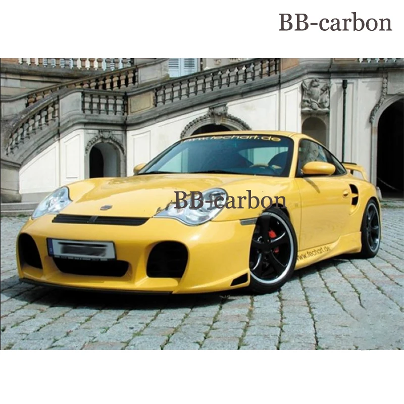 For Porsche 996 T Style Car Body Kit Front Rear Bumper Splitter Diffuser Side Skirts Spoiler  99-04