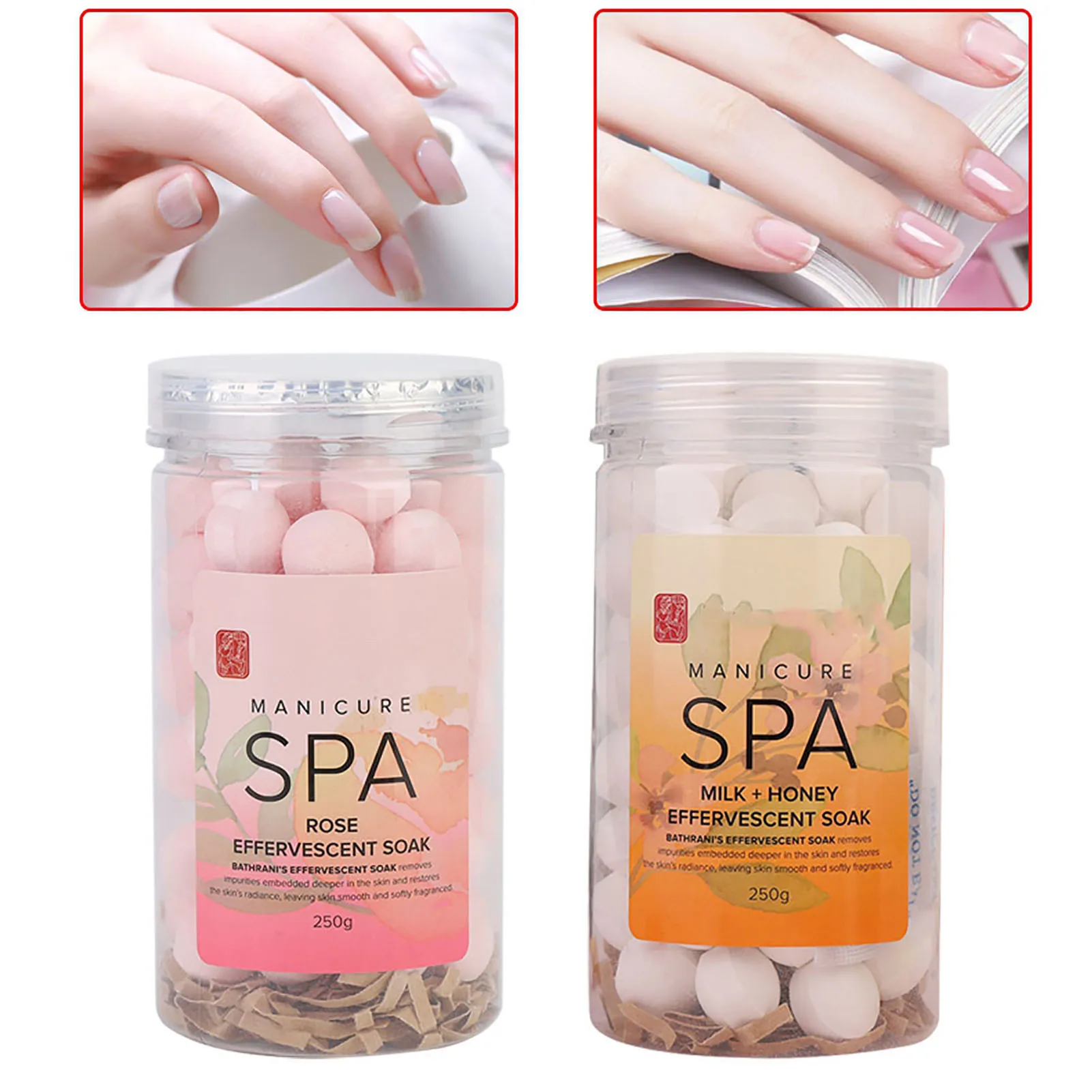 เล็บแต่งเล็บสปาฟู่แช่บอลลบ Dead Skin Cuticles Moisturizing Tender ผิวเล็บสปา Effervescent Soak Ball