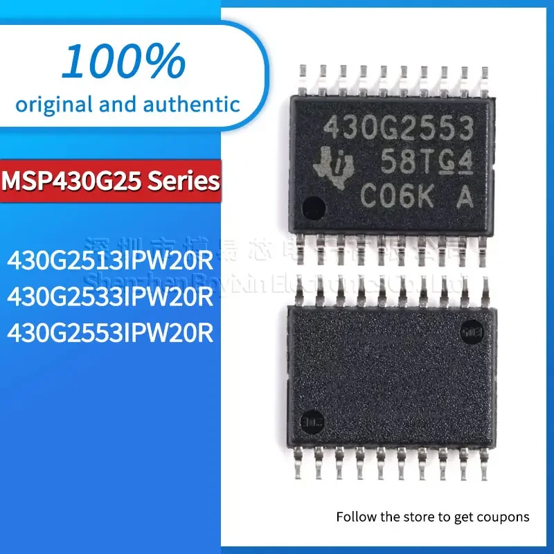 

MSP430G2513IPW20R MSP430G2533IPW20R MSP430G2553IPW20R new original genuine TSSOP-20