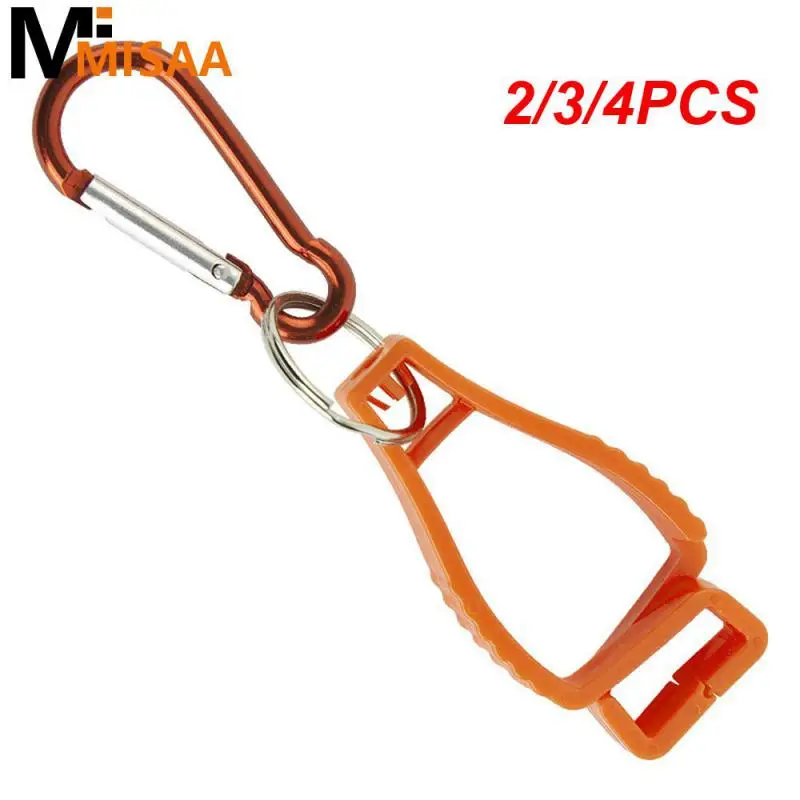 2/3/4PCS Glove Grabber Clip Work Clamp Safety Working Gloves Clips Plastic For Outdoor Mountaineering Work Gloves Guard