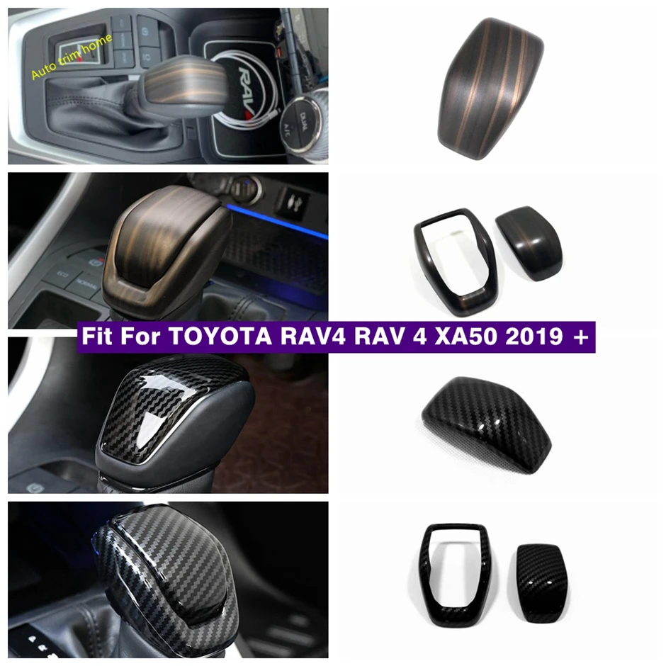 

Transmission Gear Shift Shifter Knob Head Handle Decor Frame Cover Trim For TOYOTA RAV4 RAV 4 XA50 2019 - 2024 Car Accessories